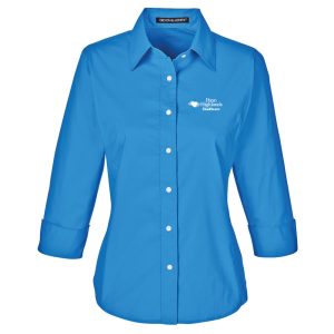 Ladies' Perfect Fit 3/4 Sleeve Stretch Poplin Blouse-DP625W