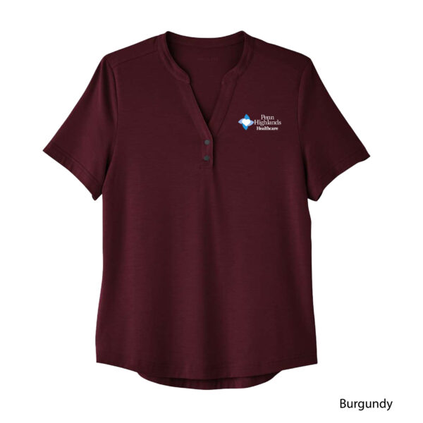 North End Women's Snap up Stretch Performance Polo-NE100W - Image 2