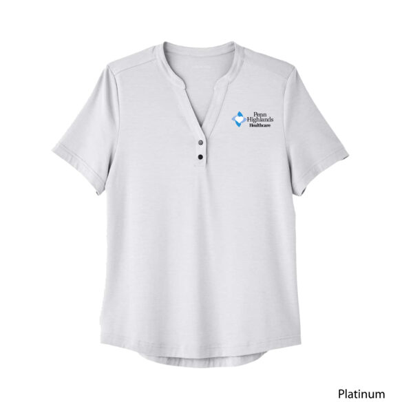 North End Women's Snap up Stretch Performance Polo-NE100W - Image 3