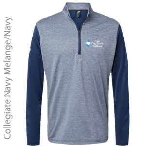 Adidas Men's Ultimate365 Heather Block Print Qtr-Zip Pullover-A522